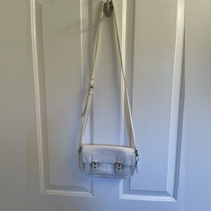 Genuine leather white coach Crossbody.